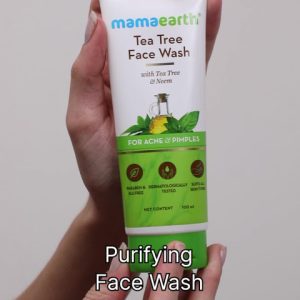 MamaEarth Tea Tree Natural  for Acne & Pimples Removal with Neem Face Wash (100 ml)